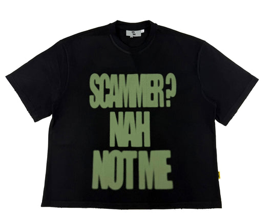 T Shirt Black/Olive Green